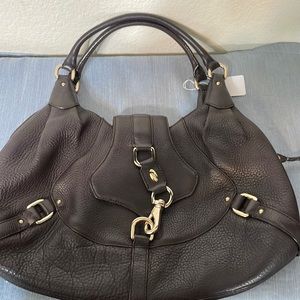 Cole Haan brown leather hobo bag